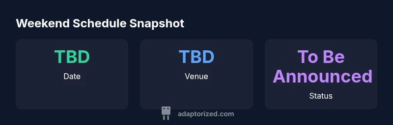 Infographic showing weekend Port Power schedule status